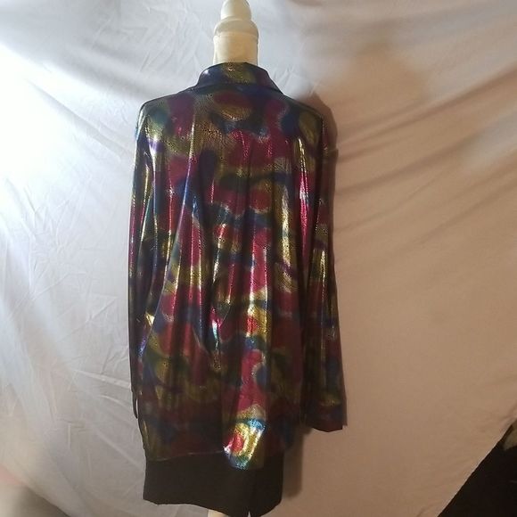 HOST PICK Metallic Multicolored 1970's Disco Shirt Unisex Sz. XXL - Picture 10 of 17
